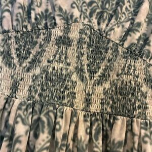 SHEIN Gray and Cream Maxi Dress